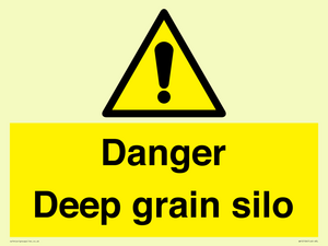 Danger Deep grain silo